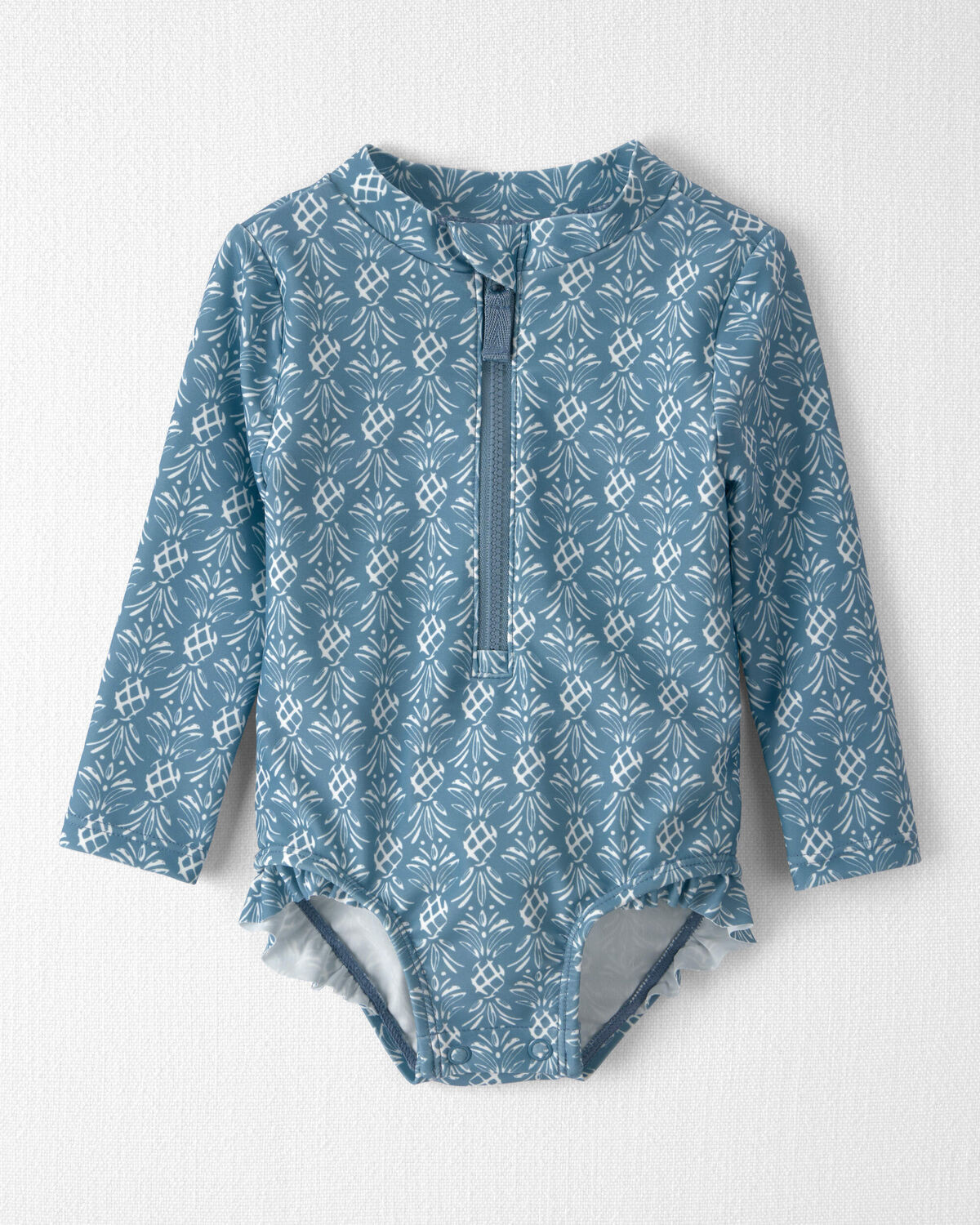 Baby Girl Recycled Rashguard Swimsuit in Bloom Lagoon | Carter's Inc