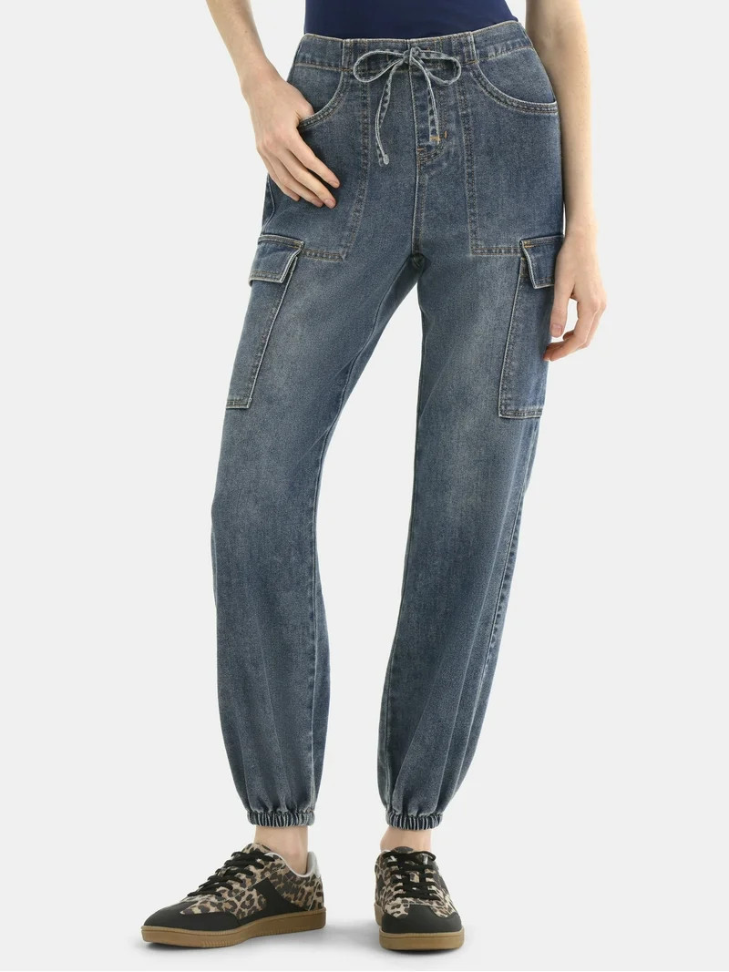 No Boundaries Cargo Joggers, 28'' Inseam, Women's | Walmart (US)