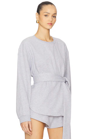Gabriella Sweatshirt Top in Grey | Revolve Clothing (Global)
