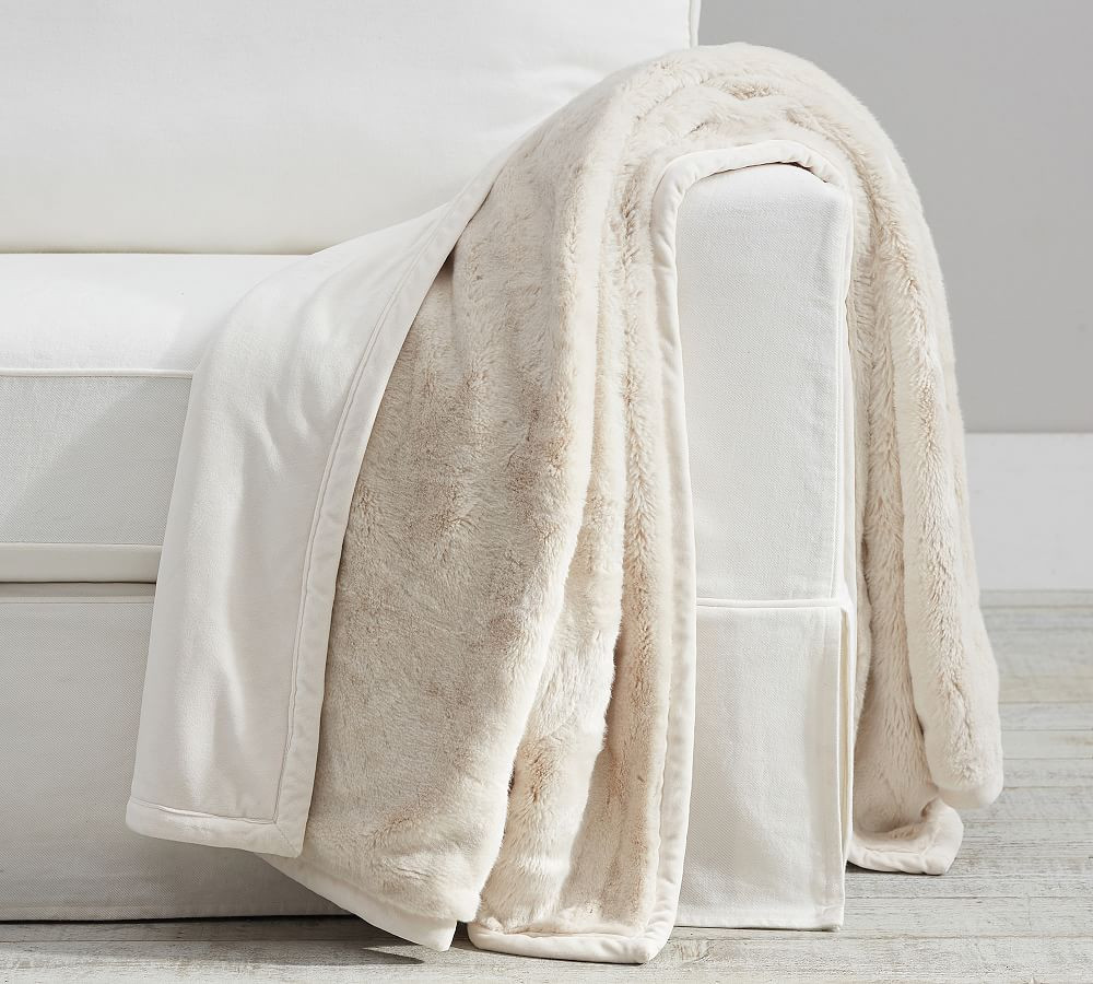 Faux Fur Alpaca Throw | Pottery Barn (US)