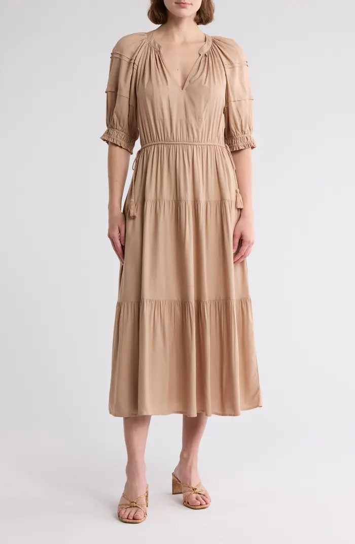 AREA STARS Tassel Tie Midi Dress | Nordstromrack | Nordstrom Rack