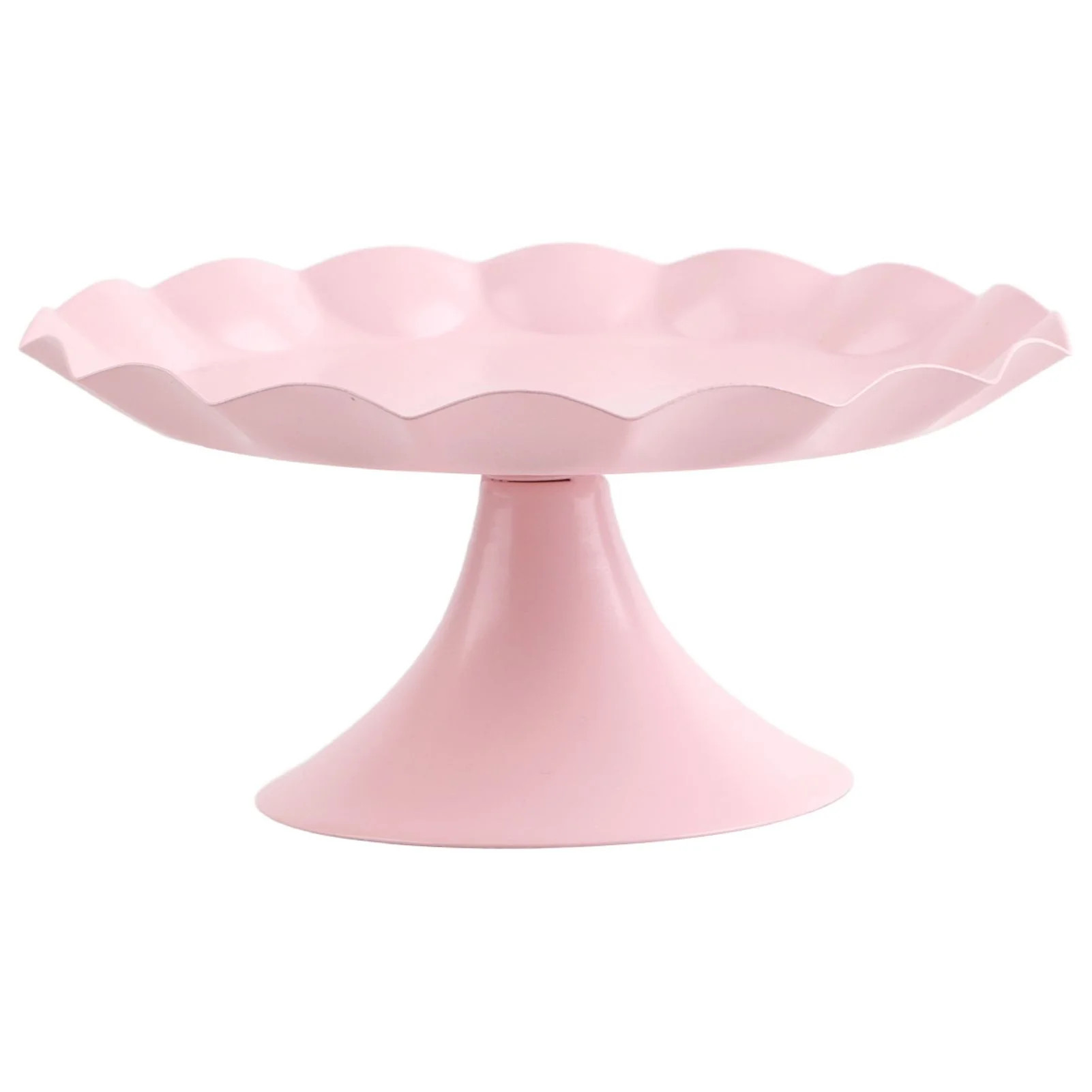 Minimalist Cake Stand - Stable, Decorative Tray for Cupcakes, Desserts, Fruit - Pink - Size S | Walmart (US)