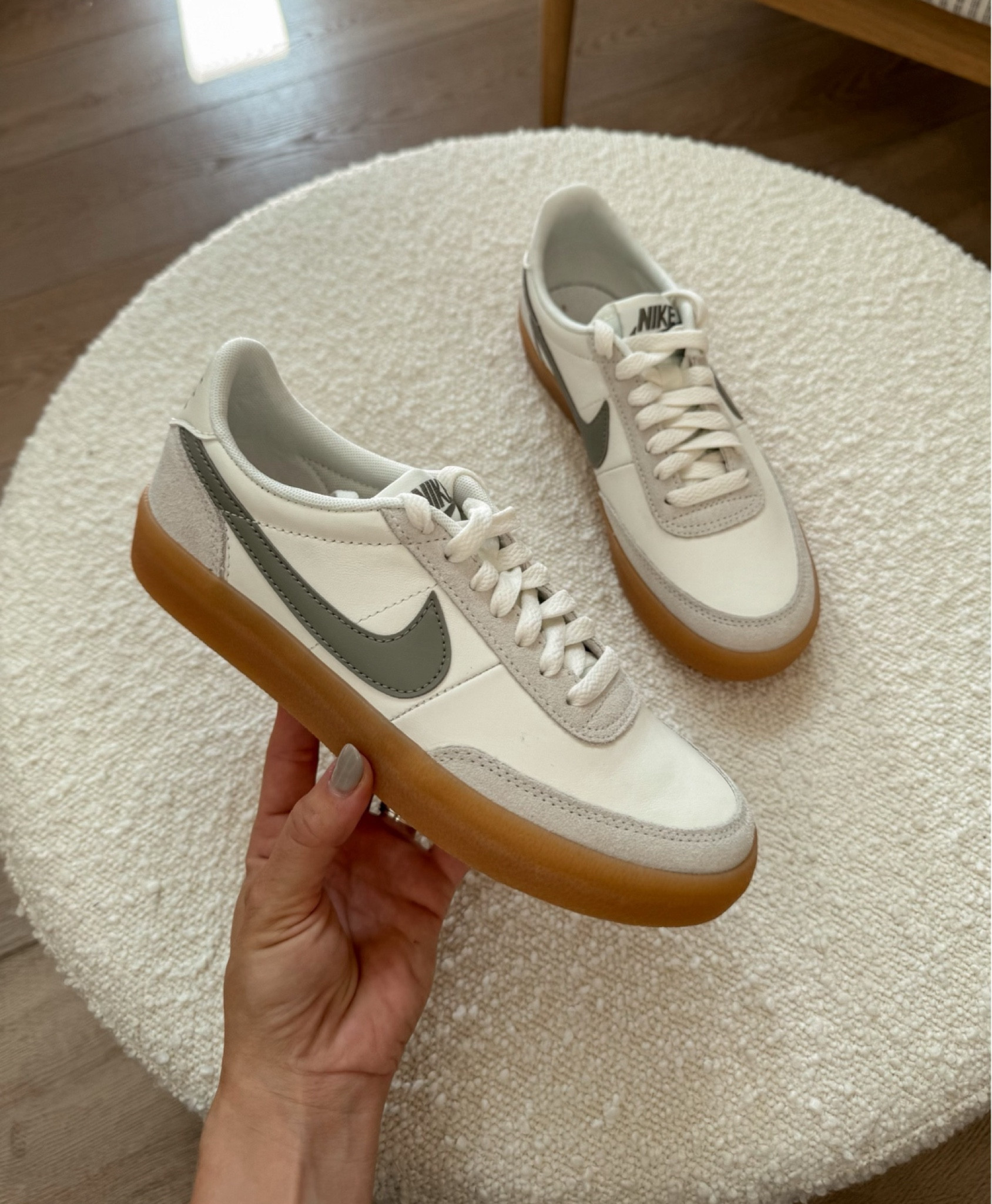 IM IN LOVE 😍 my fav Nike Killshot 2 sneakers are 24% off today at @nordstrom! They are the cutest sage green!!! #nike 

Come stay awhile, Amanda Vernaci, shoe finds, Nordstrom sale shoes  

#LTKSaleAlert #LTKStyleTip #LTKShoeCrush