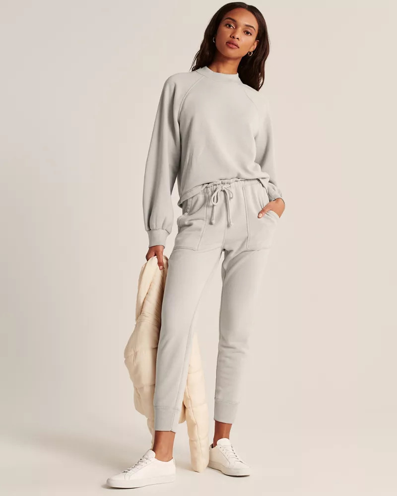 Mini Mockneck Sweatshirt | Abercrombie & Fitch US & UK