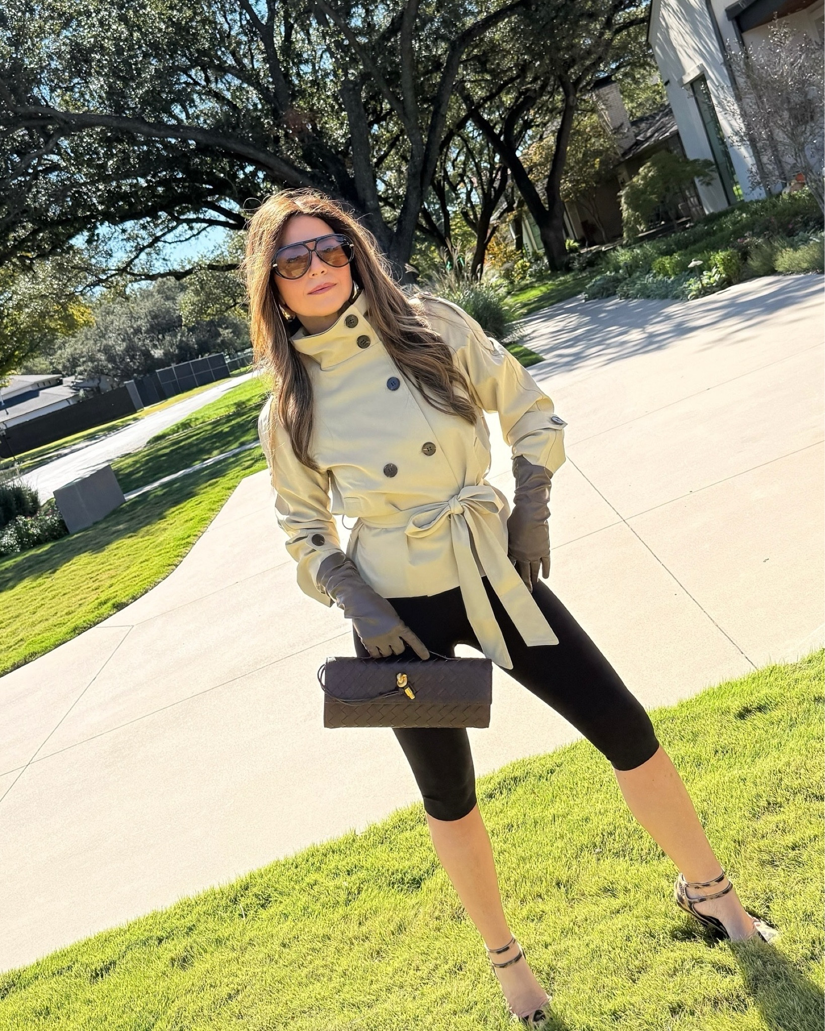 Crop Trench Chic👌🏻✨