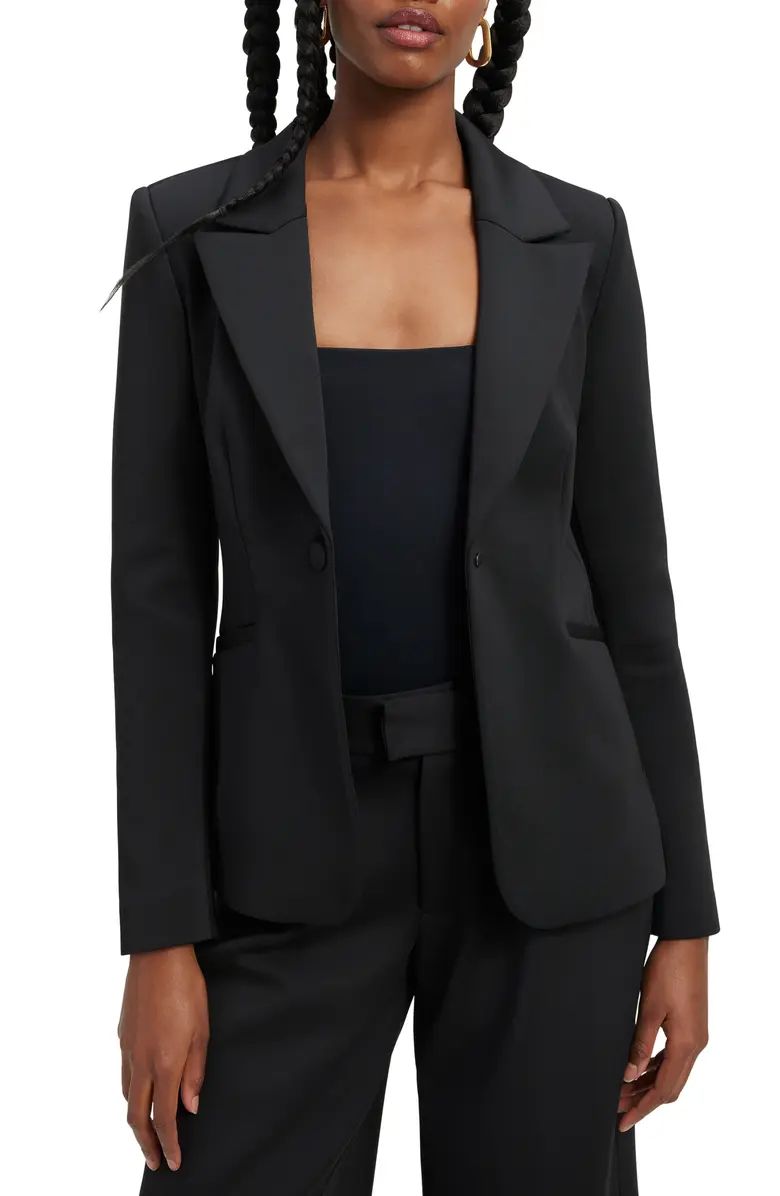 Good American Classic Sculpted Scuba Blazer | Nordstrom | Nordstrom