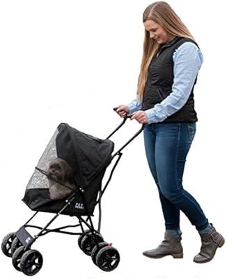 Pet Gear Ultra Lite Travel Stroller, Compact, Large Wheels, Lightweight, 38" Tall | Amazon (US)