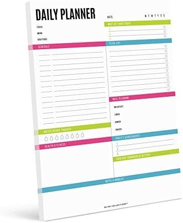 Bliss Collections Daily Planner, Vibrant Calendar, Organizer, Scheduler, Productivity Tracker, Meal  | Amazon (US)