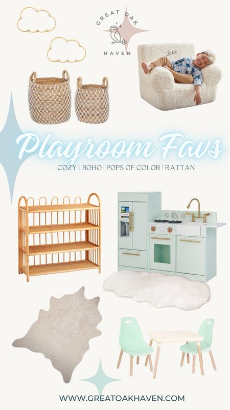 Dreamy Playroom Vibed 

Cozy layered boho styling with pops of color & rattan 

Play kitchen and bookshelf on sale 

#LTKFamily #LTKHome #LTKKids