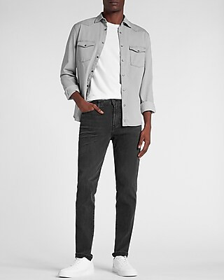 Skinny Black Hyper Stretch Jeans | Express