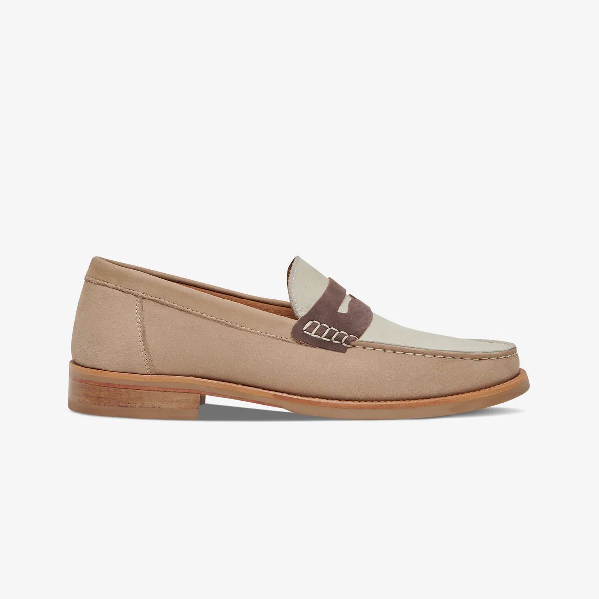 The Essex Penny Loafer - Sand Multi | Greats.com