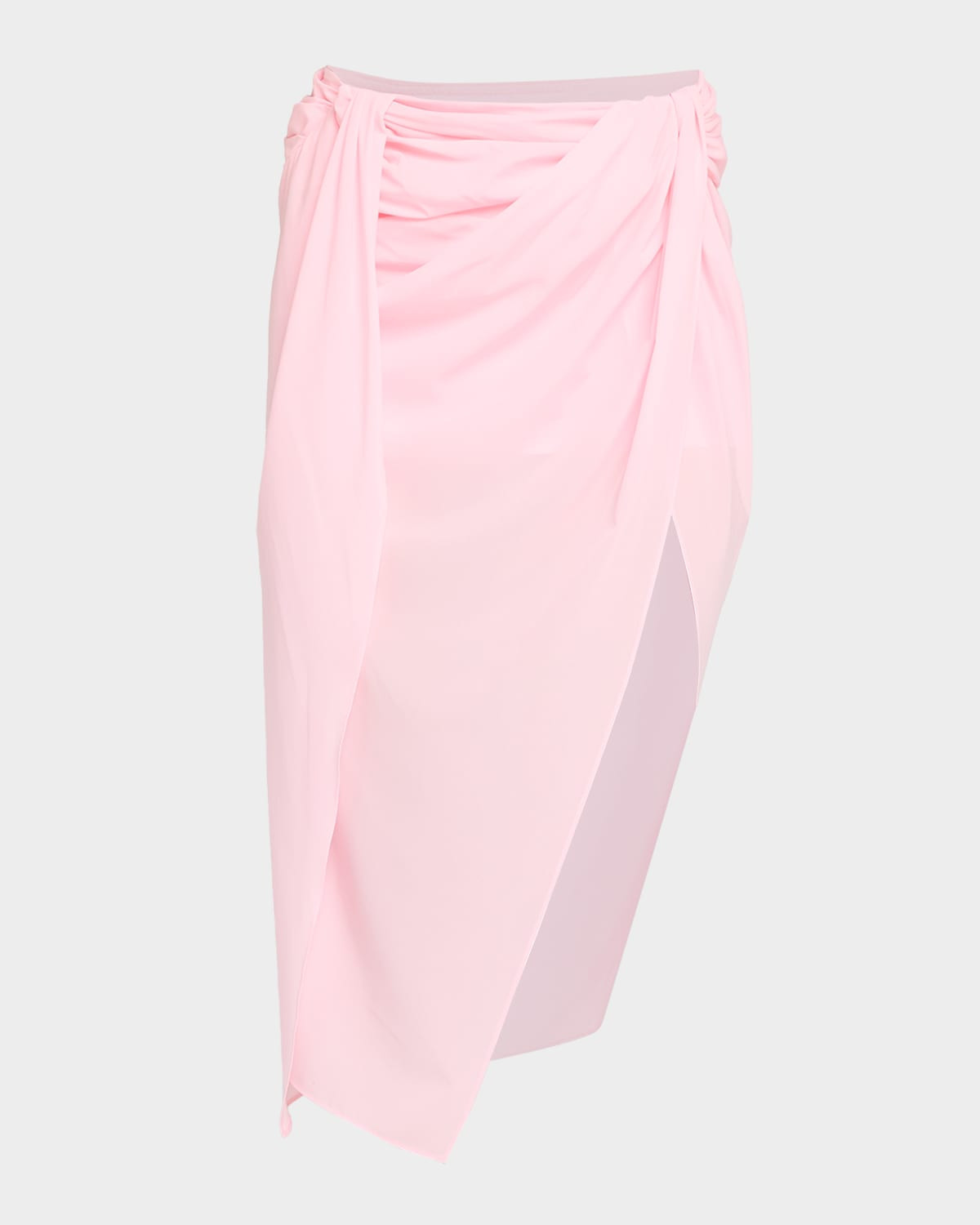 The Pareo Draped Sarong Midi Skirt | Neiman Marcus