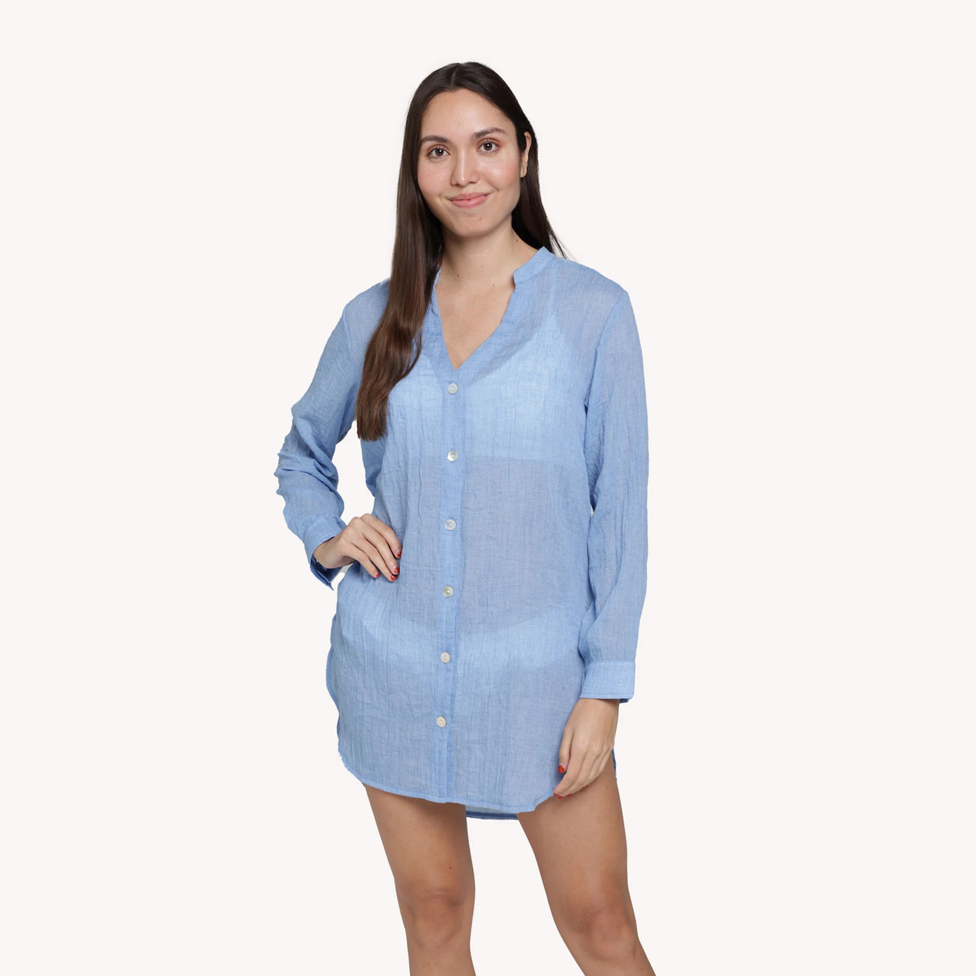 Women's Portocruz Button Front Big Shirt Swim Cover Up | Kohl's