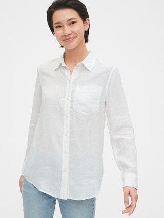 Boyfriend Shirt in Linen | Gap (US)