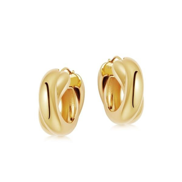 Lucy Williams Gold Chunky Entwine Hoops | Missoma