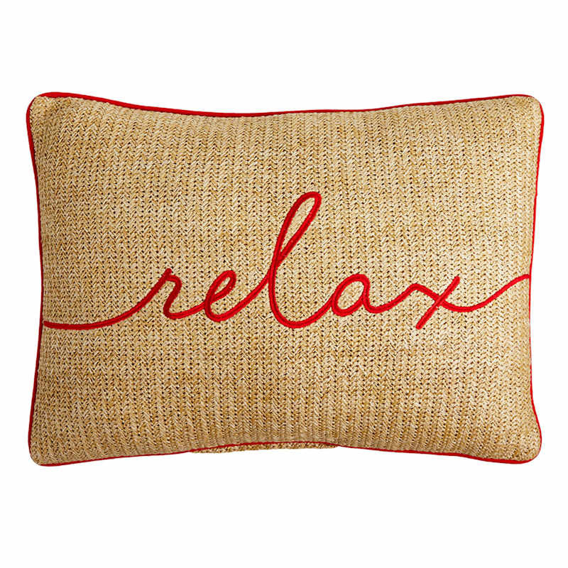 Relax Hermosa Lumbar Outdoor Throw Pillow, 14x20 | At Home