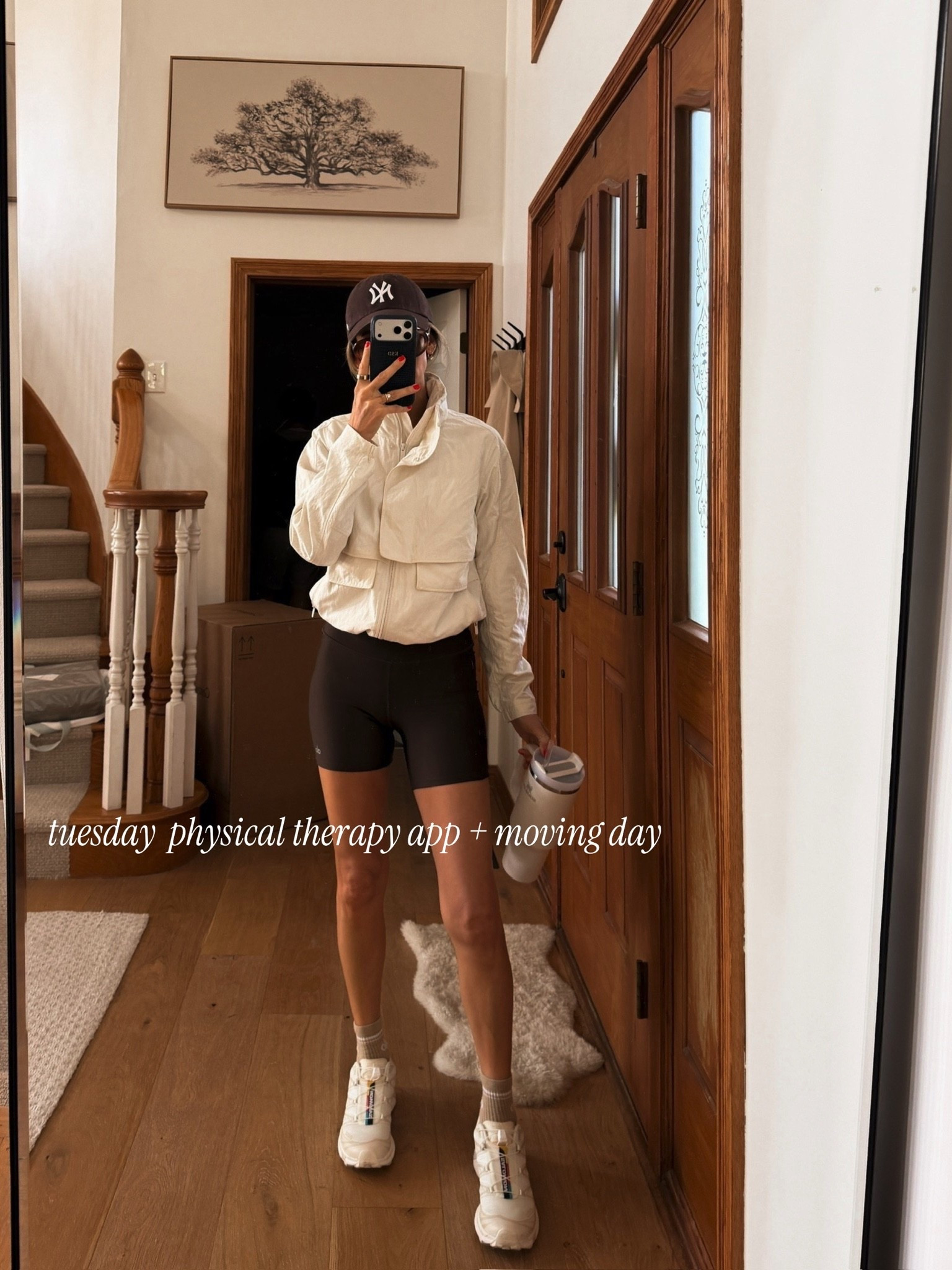 My Tuesday ootd for physical therapy and lots of moving! Shorts and small and jacket is a size 4

#LTKootd #LTKdayinmylife #LTKOver40