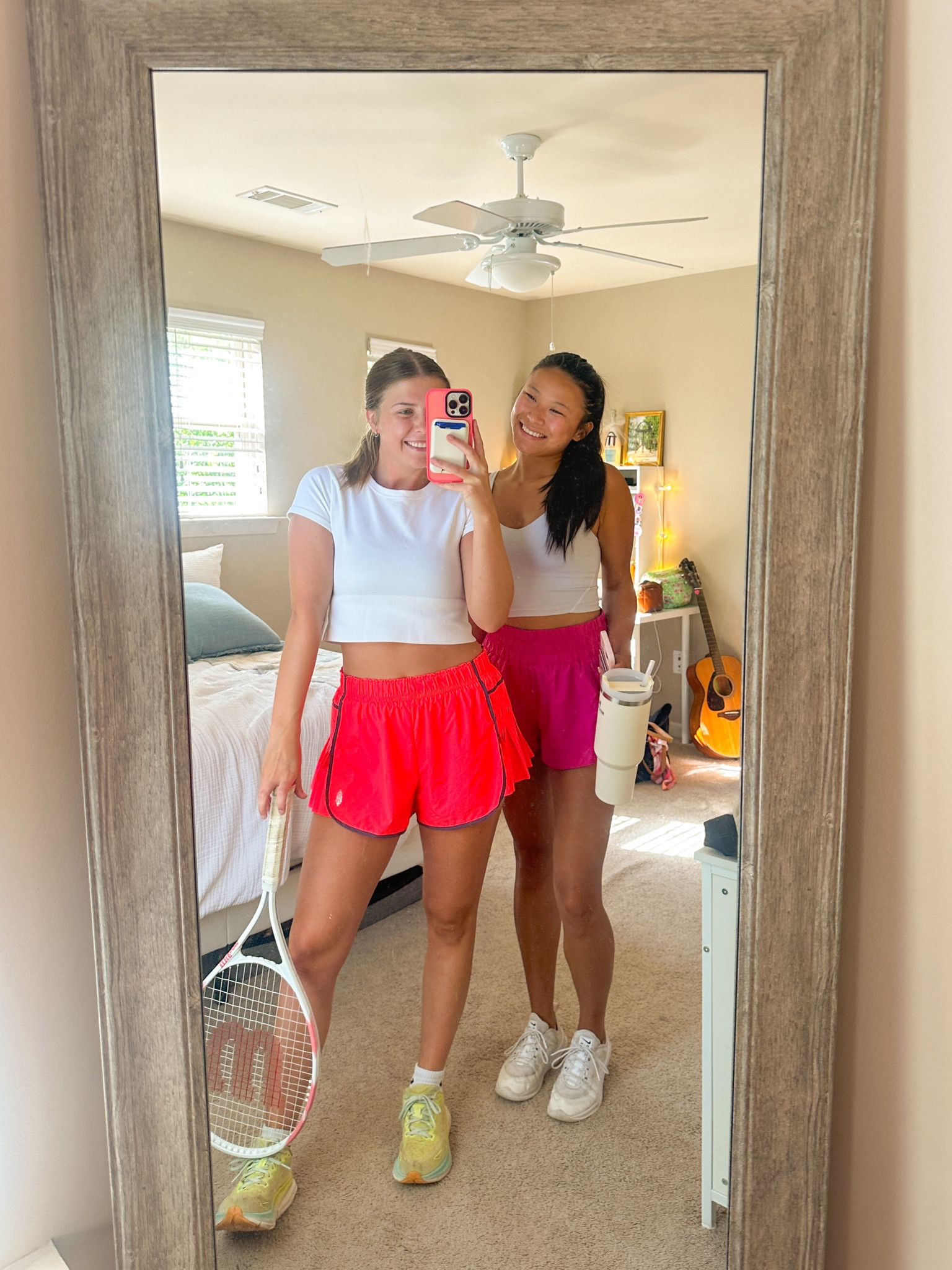 HUGE advocate of these Free People shorts !! 🩷💛 Perfect for getting active - Pickleball and Tennis Outfits 

#LTKWorkwear #LTKActive #LTKStyleTip
