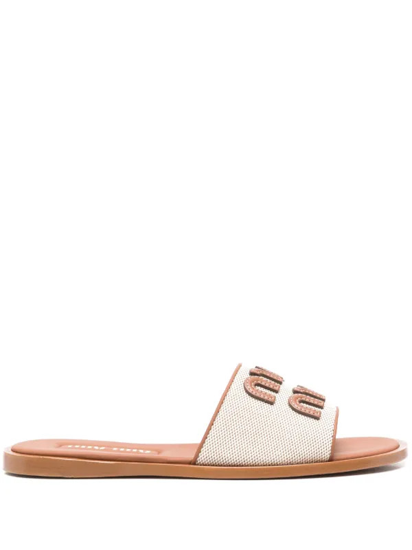 Sandalen mit Logo-Applikation | Farfetch Global