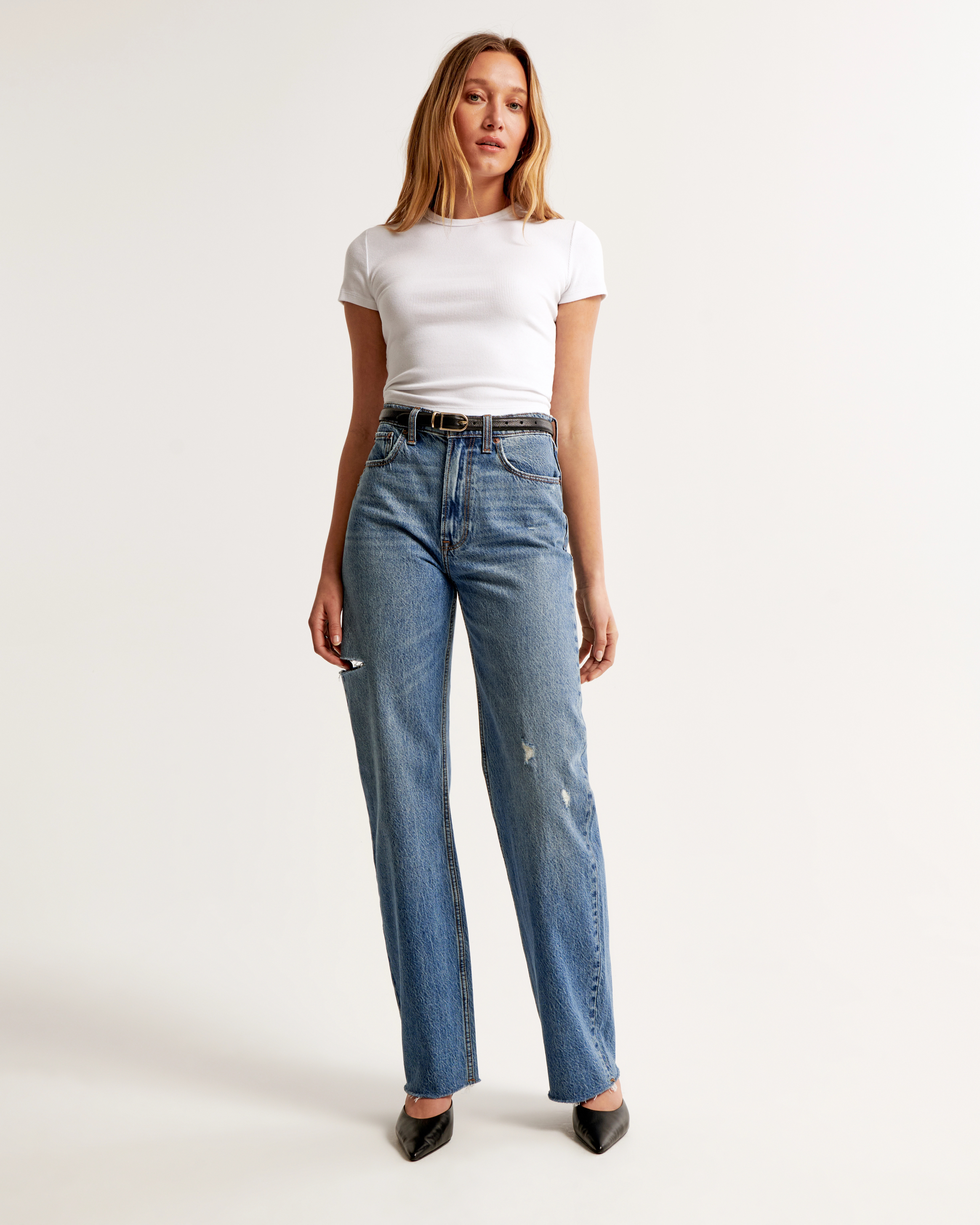 High Rise Loose Jean | Abercrombie & Fitch (US)