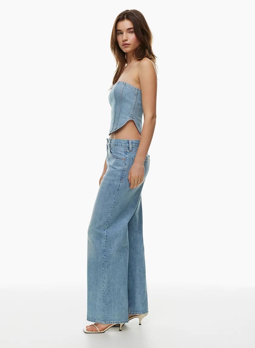 THE '90S LO-RISE BAGGY WIDE JEAN | Aritzia