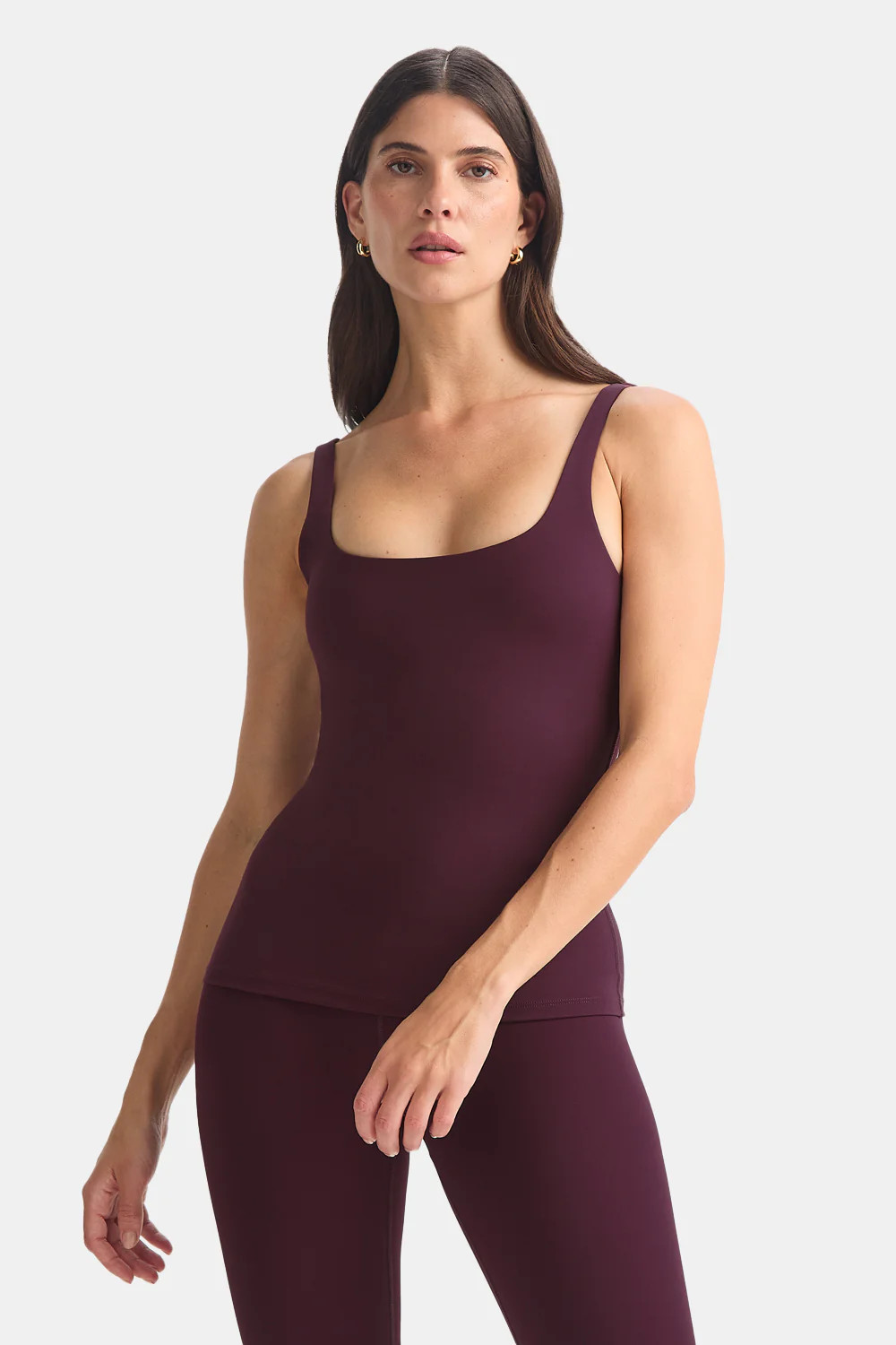 DayFlex Square Neck Full Length Vest - Fig | TALA (UK)