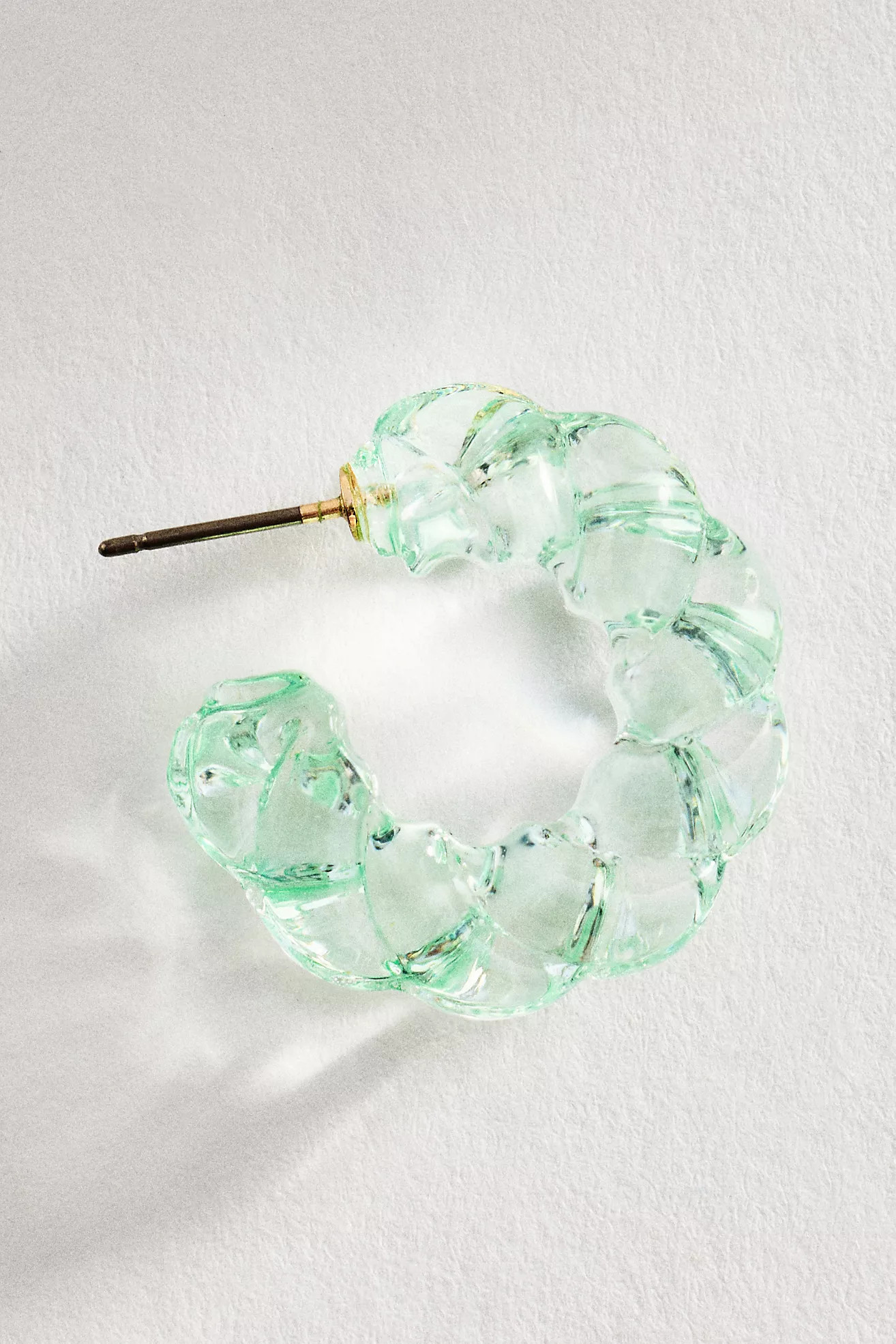 Twisted Glass Hoop Earrings | Anthropologie (US)