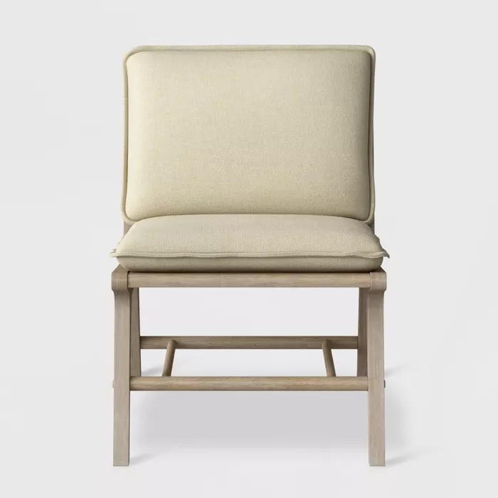Lincoln Cane Chair with Upholstered Seat Natural - Ships Flat - Threshold™ | Target