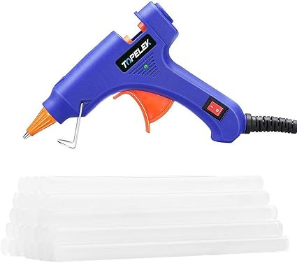 Hot Glue Gun, TOPELEK Mini Heating Hot Melt Glue Gun with 30pcs Melt Glue Sticks, Melting Glue Gu... | Amazon (US)