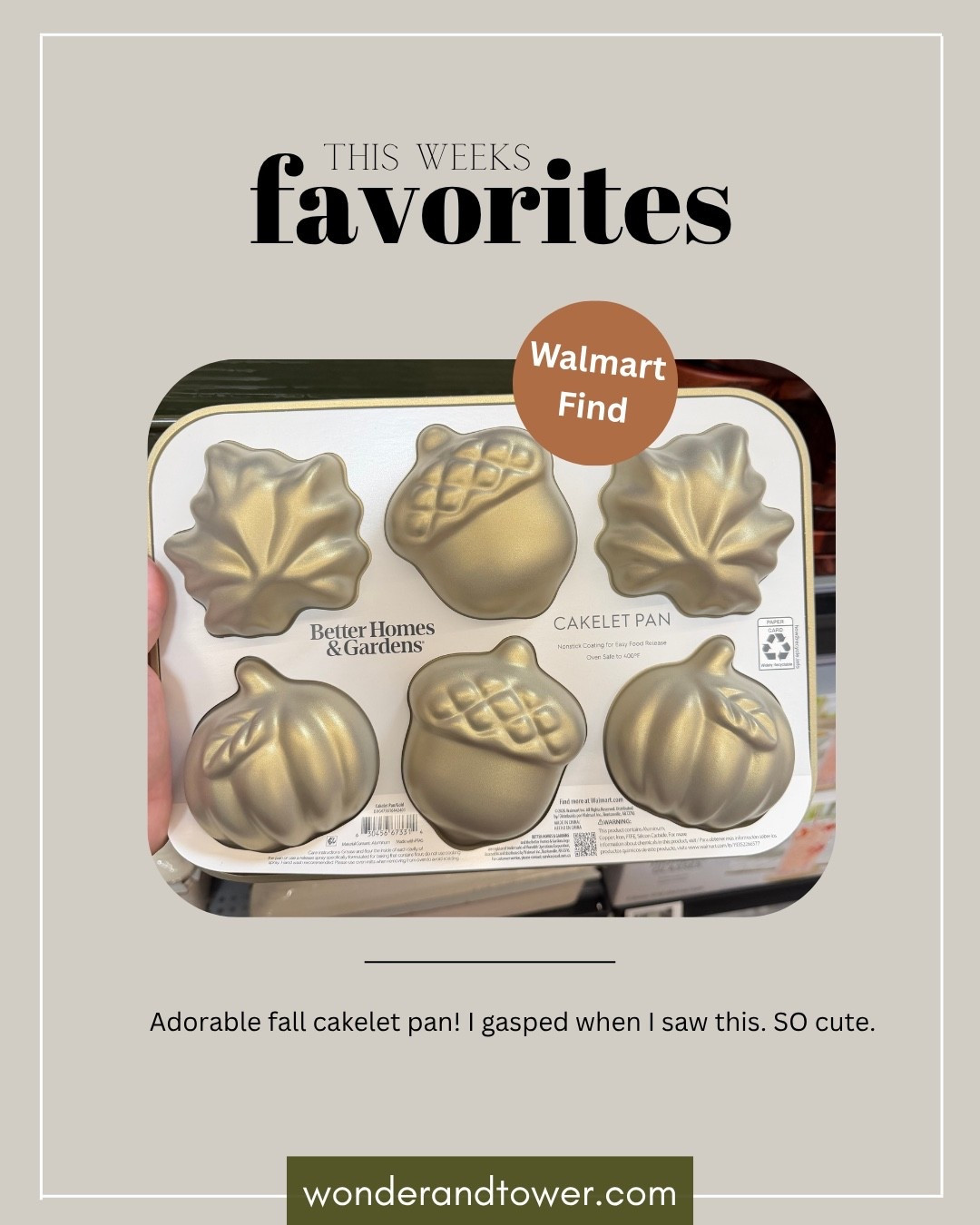 Such a cool fall kitchen cakelet pan!

#LTKSeasonal #LTKHome #LTKdayinmylife