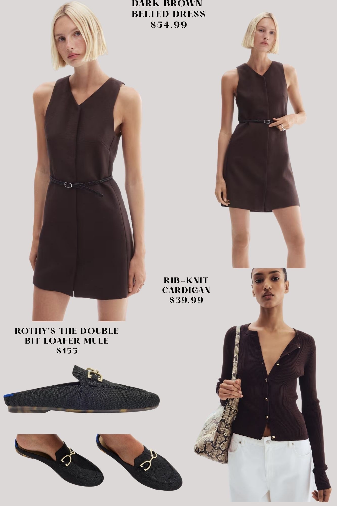 Dark brown dress with brown sweater and loafers to match! Workwear! ✨

#LTKWorkwear #LTKStyleTip #LTKBeauty