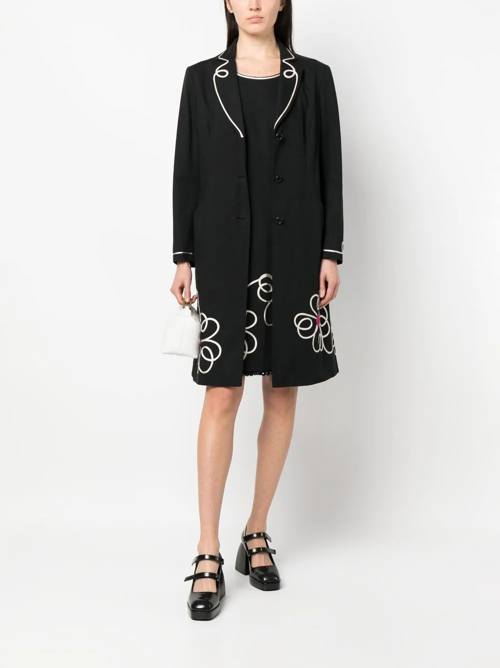 Moschino Pre-Owned 2000s floral-motif Dress And Coat Set - Farfetch | Farfetch Global