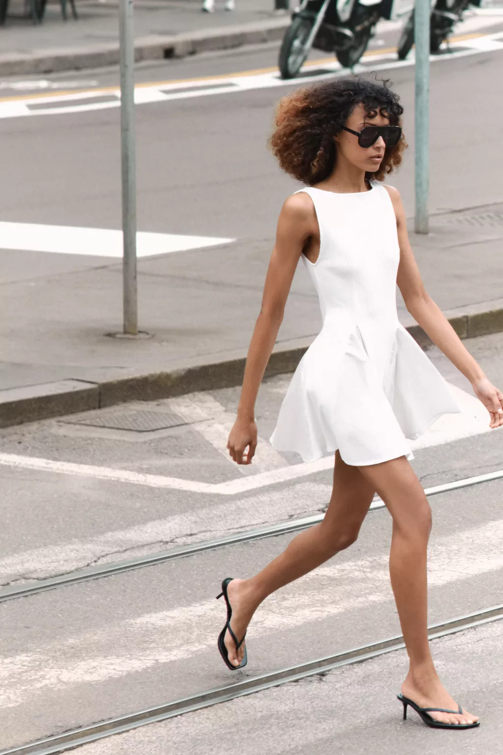 DRESS WITH GODET DETAIL | Zara UK