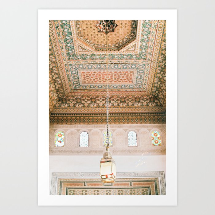 Marrakech ceiling Art Print | Society6