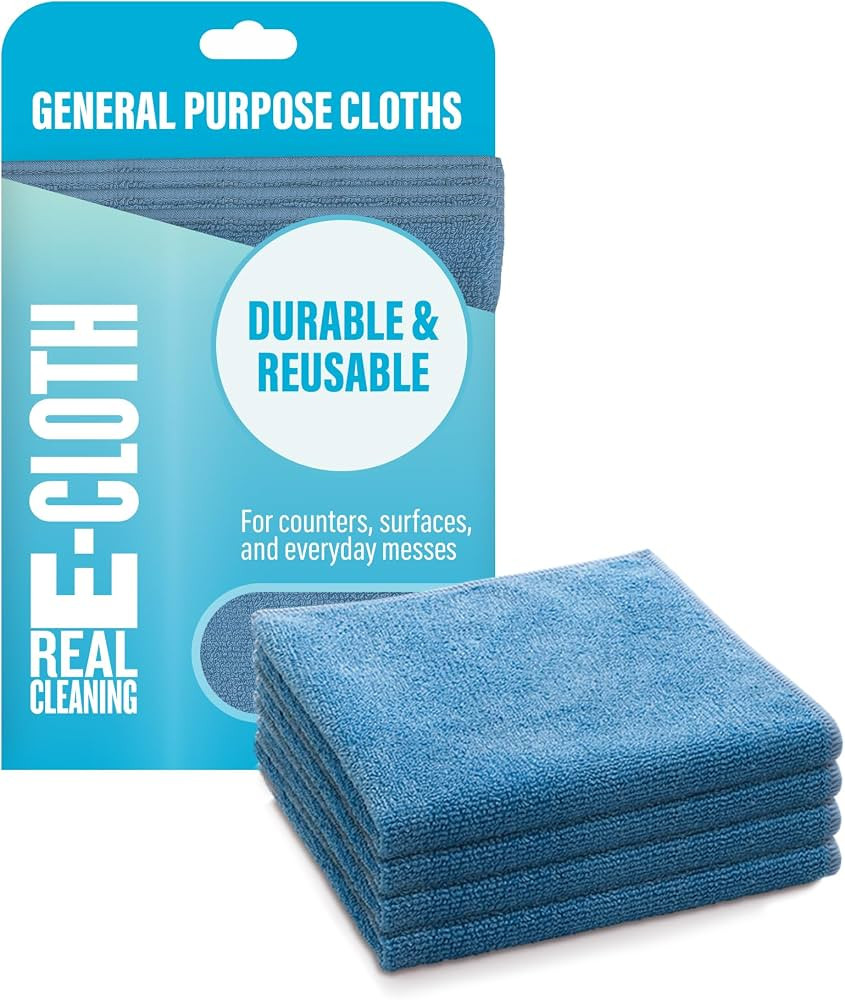 E-Cloth General Purpose Microfiber Cleaning Cloth Kit - Microfiber Cloth for Glasses, Windows, Mi... | Amazon (US)