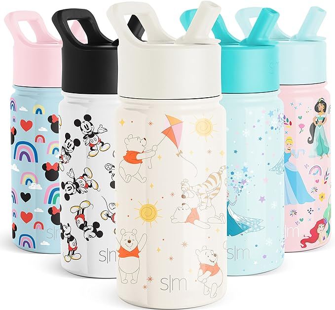 Simple Modern Disney Water Bottle with Straw Lid | Reusable Insulated Stainless Steel Cup for Gir... | Amazon (US)