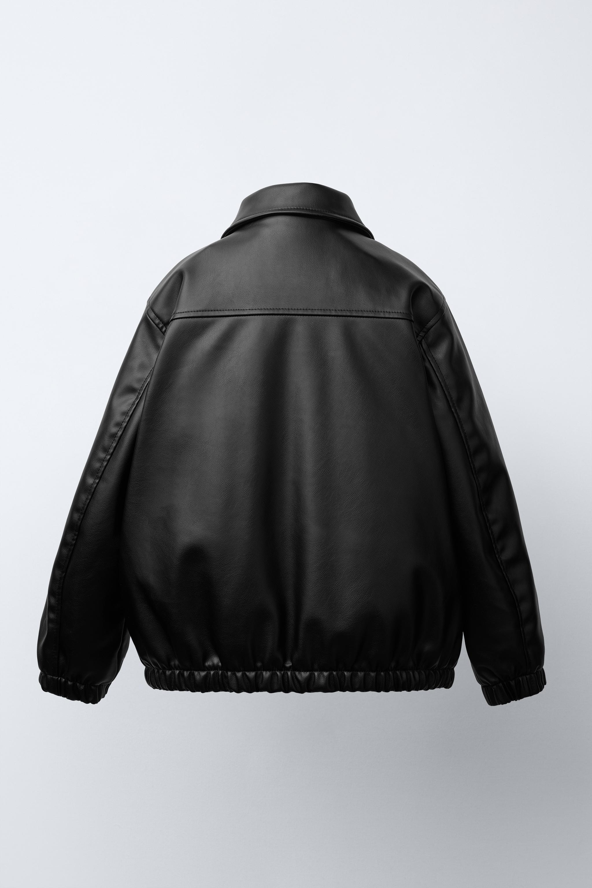 FAUX LEATHER BOMBER JACKET | Zara US