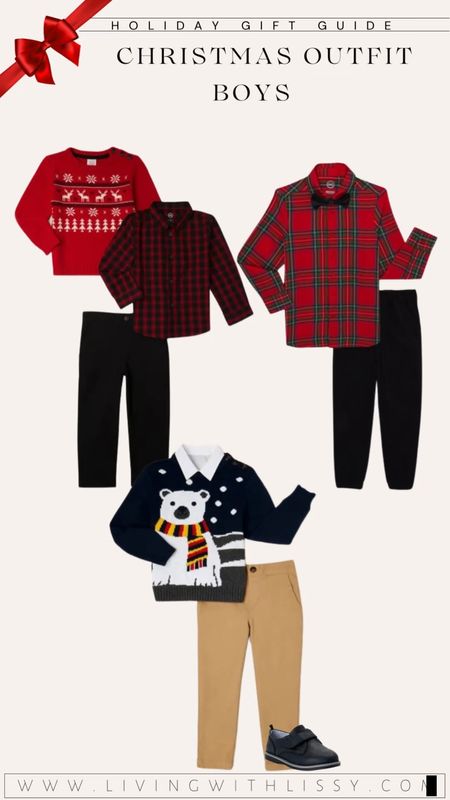 Baby boy holiday sweater, #ad ,toddler holiday sweater, button-up shirt, dressy outfit set, holiday outfit, Christmas outfit, dress shirt with bow tie, dress shoes 
#walmartfashion @walmartfashion

#LTKGiftGuide #LTKkids #LTKbaby