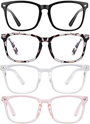 Blue Light Blocking Glasses Square Nerd Eyeglasses Frame Anti Blue Ray Computer Glasses Non Presc... | Amazon (US)