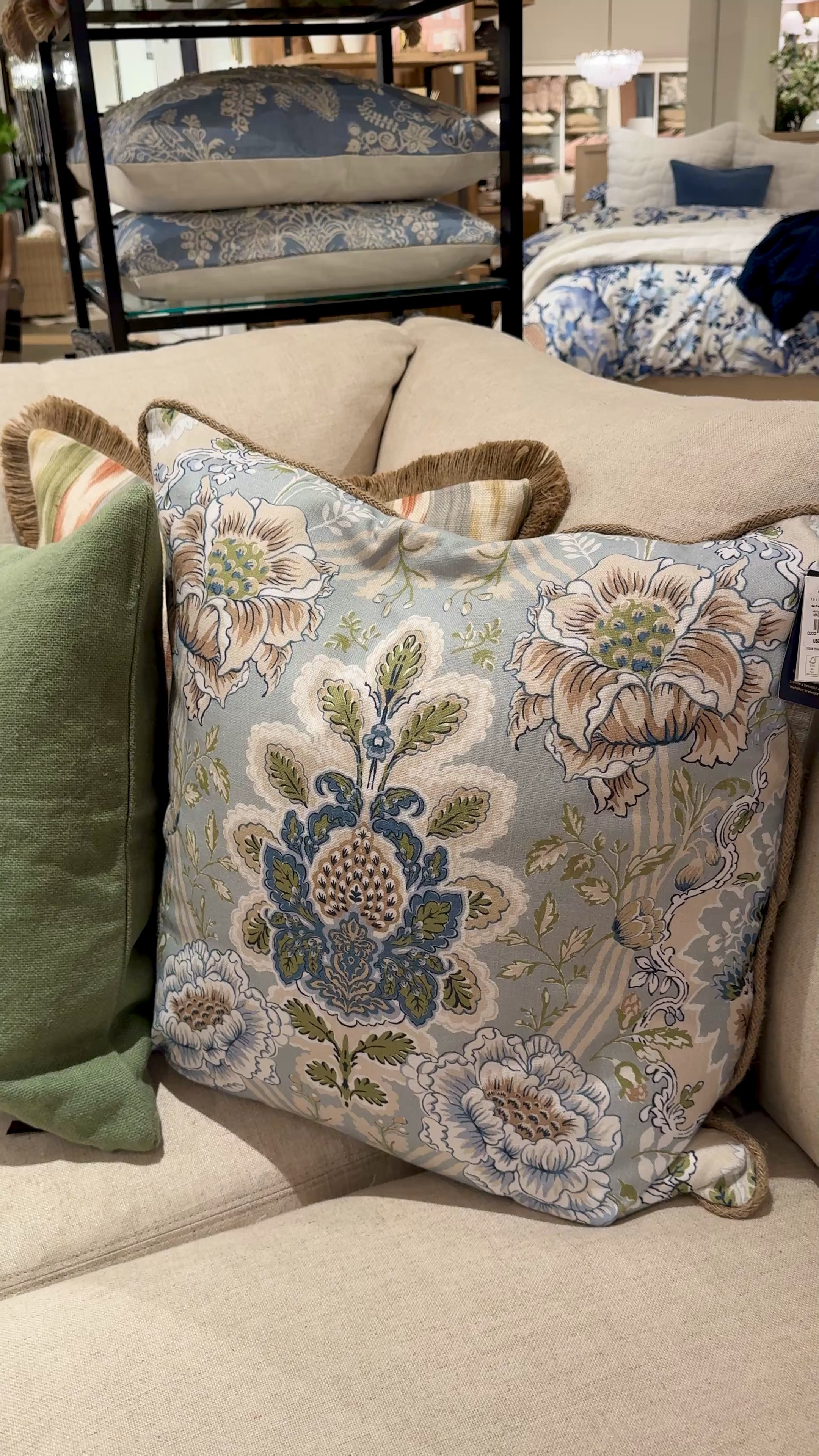 Kravet Pottery Barn pillows. Spring pillows  

#LTKHome #LTKWatchNow