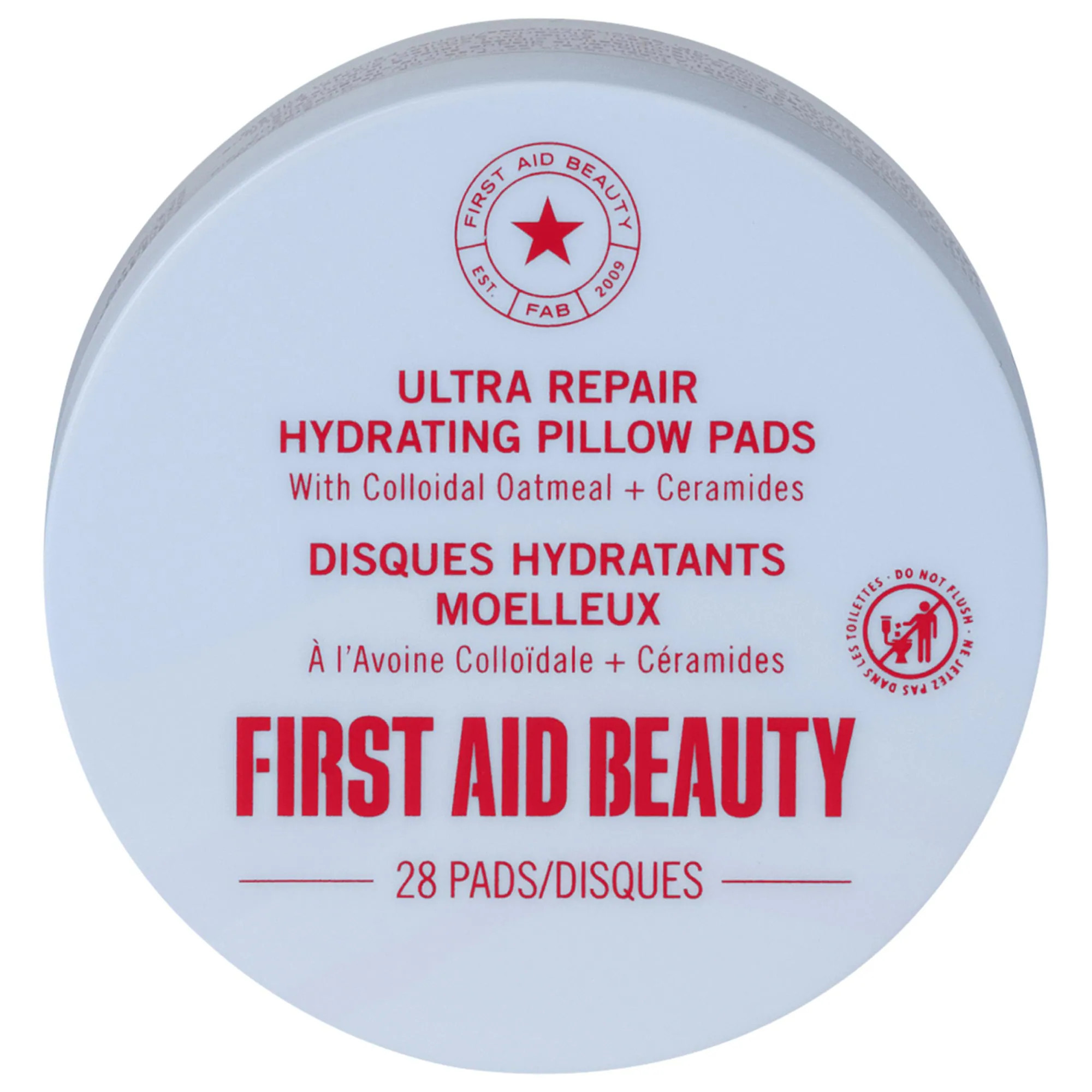 First Aid Beauty Ultra Repair Hydrating Pillow Pads with Colloidal Oatmeal and Ceramides 28 pads/pack | Sephora (US)