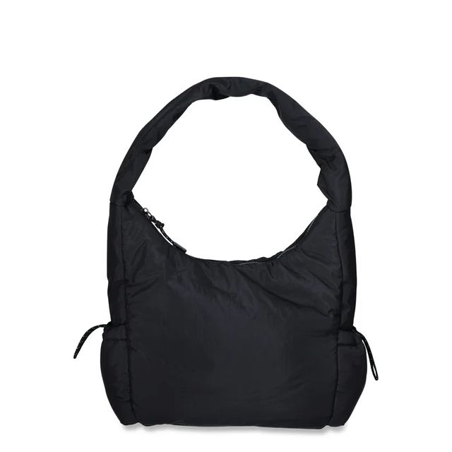 Athletic Works Women's Nylon Hobo Bag, Black | Walmart (US)