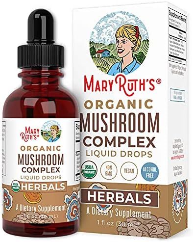 USDA Organic Mushroom Complex by MaryRuth's | Herbal Liquid Drops | Immune Support, Cognitive Functi | Amazon (US)