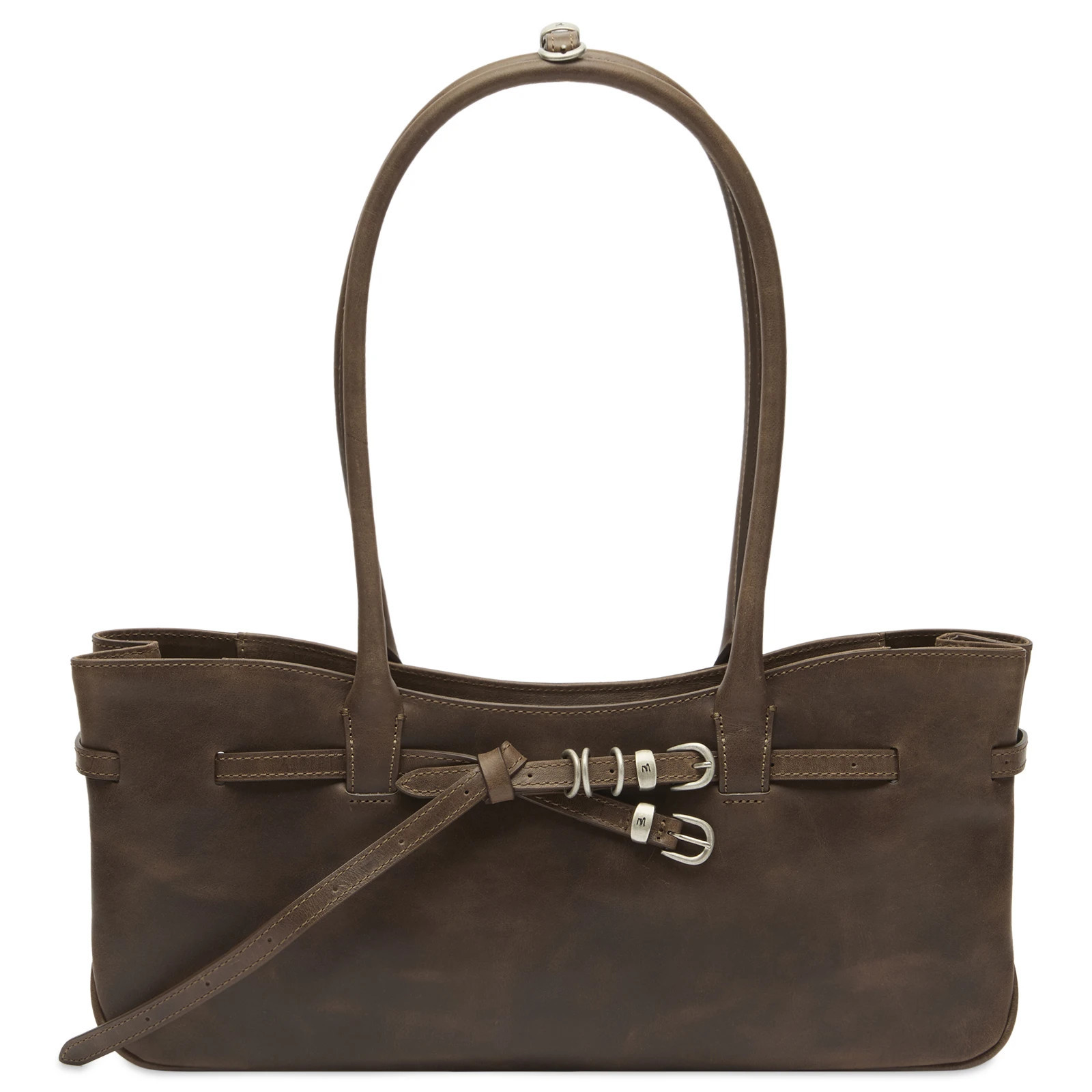 MARGESHERWOOD Women's Grandma Shoulder Bag in Washed Brown | END. Clothing