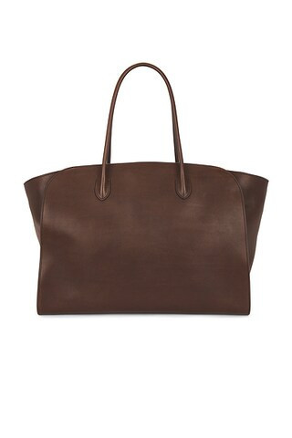 The Row Marlo 17 Bag in Deep Brown Ans - Chocolate. Size all. | FWRD 