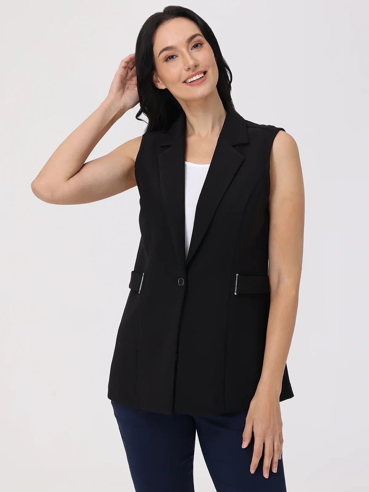 89th & Madison Tailored Long Vest | 89th + Madison