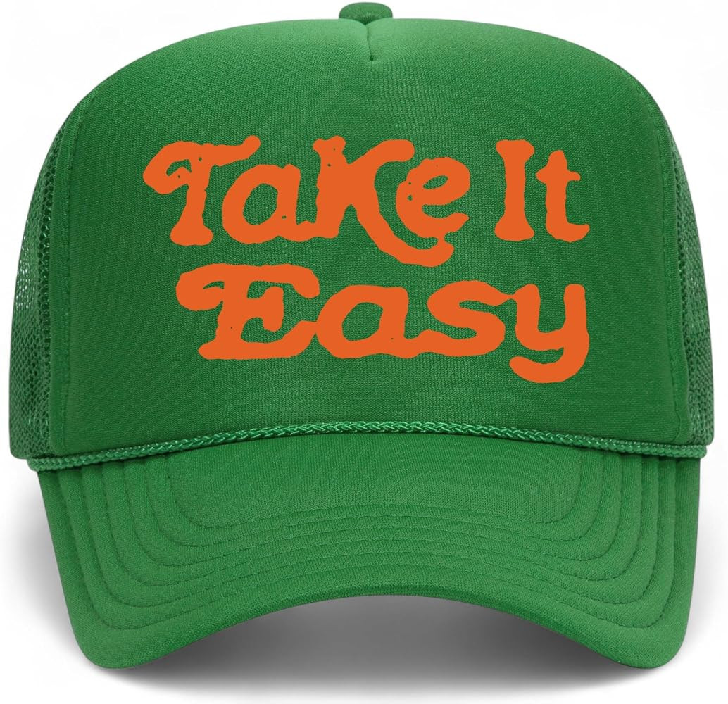 Take It Easy Trucker Hat | Vintage Cowboy Cowgirl Western Funny Country Summer | Premium Foam Sna... | Amazon (US)