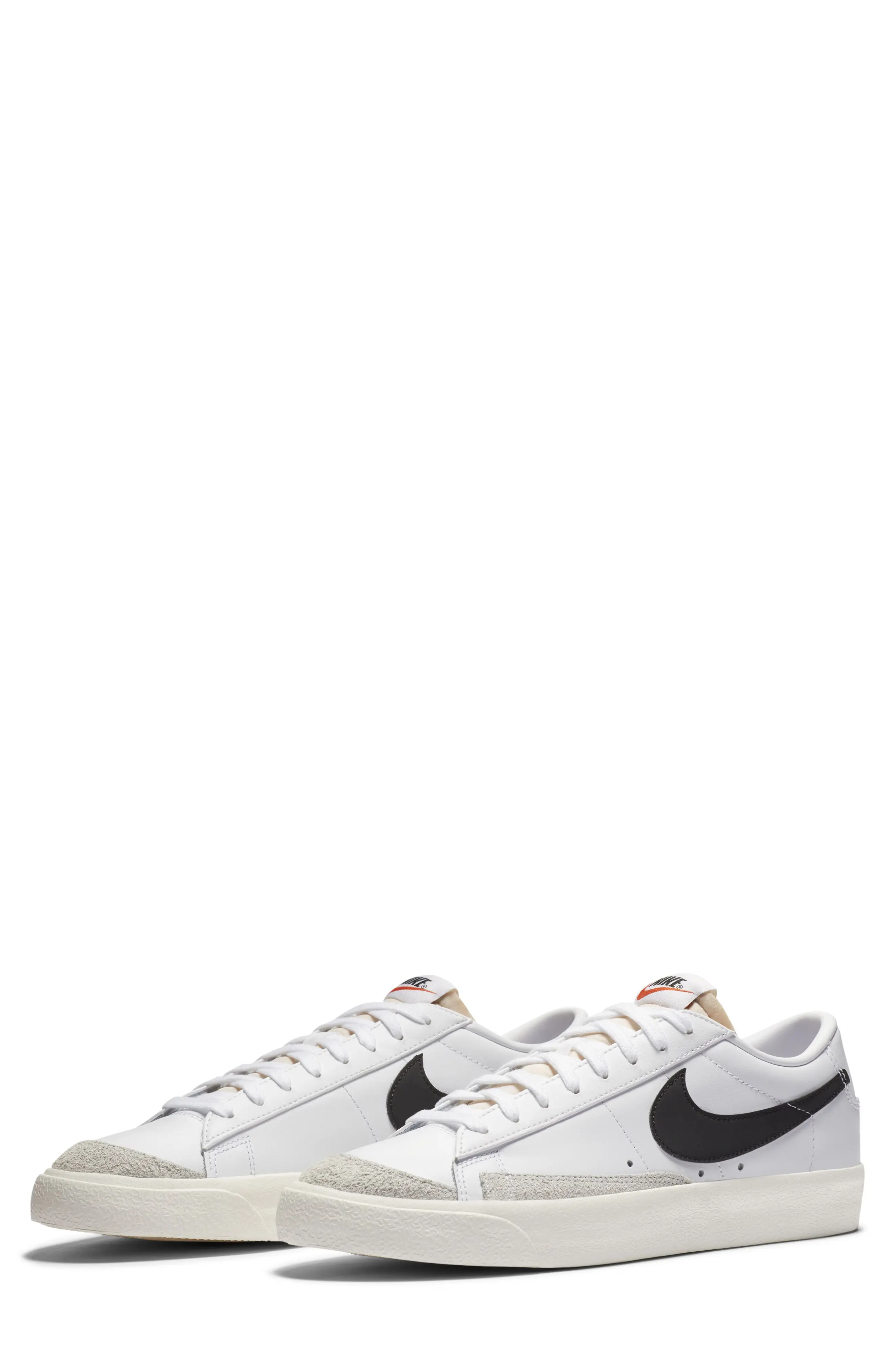 Nike Blazer Low '77 Sneaker, Size 15 in White/Black at Nordstrom | Nordstrom