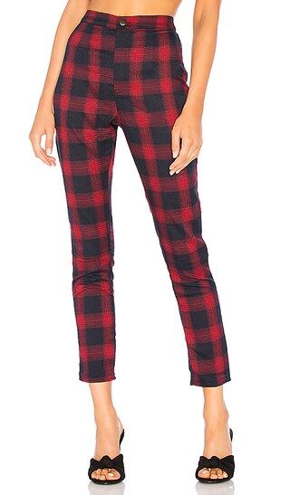 by the way. Darla Plaid Pant in Red Plaid | Revolve Clothing (Global)