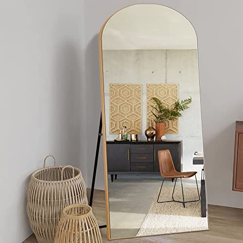 PexFix Arched Full Length Mirror Arched Wall Mirror Floor Mirror with Stand Contemporary Full Len... | Amazon (US)